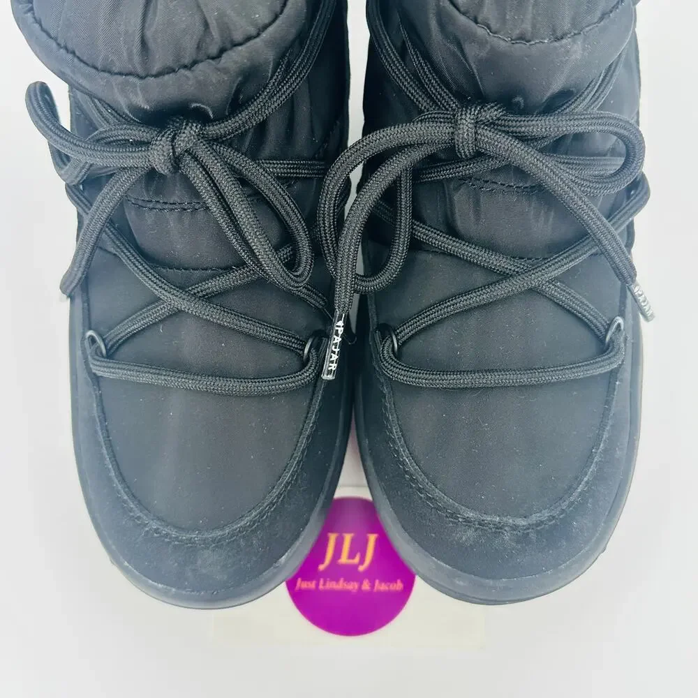 Pajar Women's Taya Low Black Lace Up Waterproof Winter Boots Size 6 US/ 37 EU